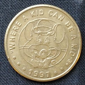 Chuck E. Cheese: 1997 Brass Bowler Hat